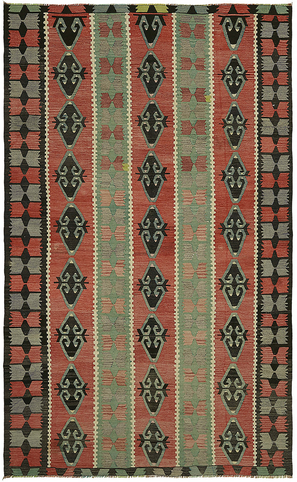 6' 5'' x 10' 6'' Turkish Handwoven Kilim Rug