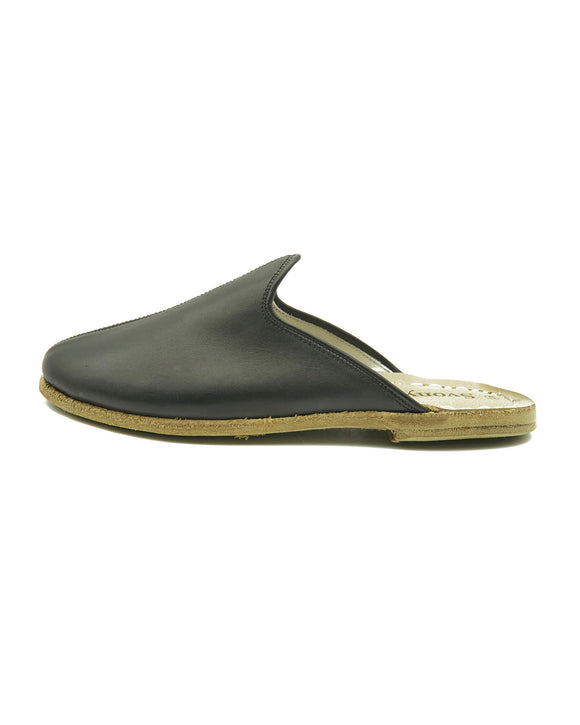 Eliezer Black Color Women’s Leather Yemeni Slippers