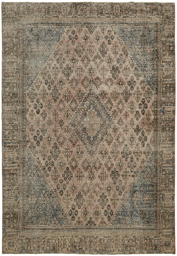 8' 8'' x 12' 4'' Vintage Handmade Persian Rug