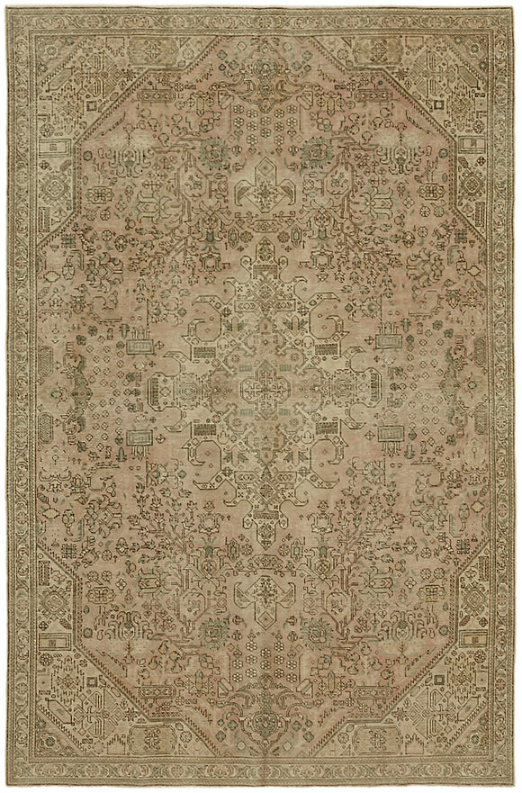 6' 3'' x 9' 6'' Vintage Hand-Knotted Persian Rug