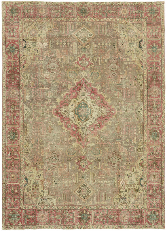 8' x 11' 2'' Vintage Hand-Knotted Persian Rug
