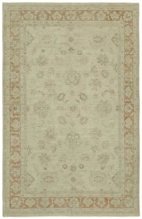 6' 5'' x 9' 8'' Vintage Hand-Knotted Rug