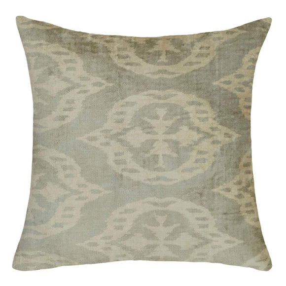 Beige Color Modern Silk Velvet Pillow