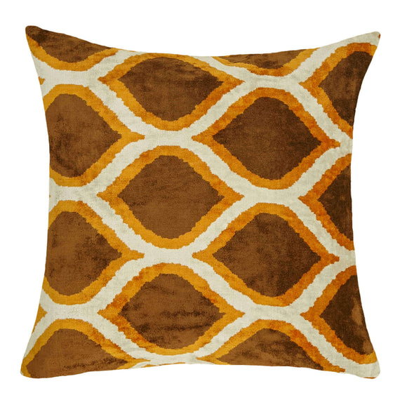Decorative Silk and Velvet Pillow Cover