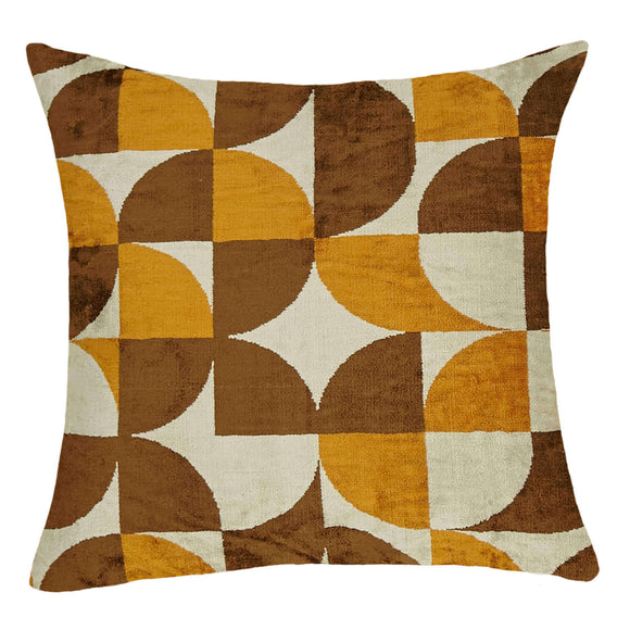 Handmade Silk and Velvet Cushion Cover