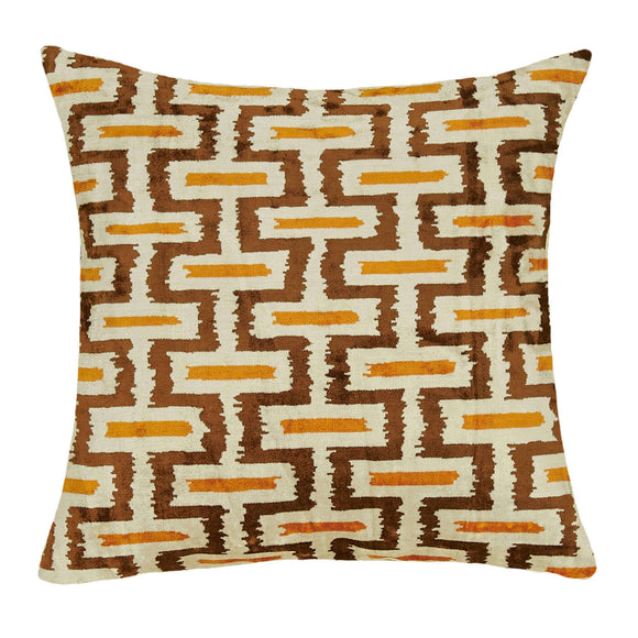 Handmade Silk and Velvet Pillow Case