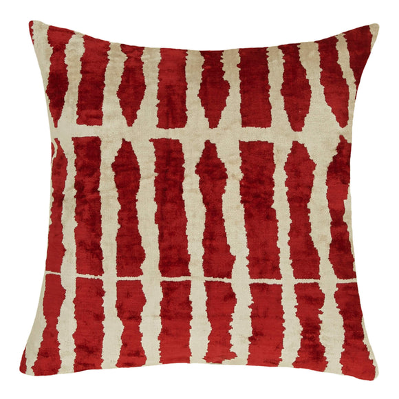 Handmade Red Color Decorative Pillow Covers