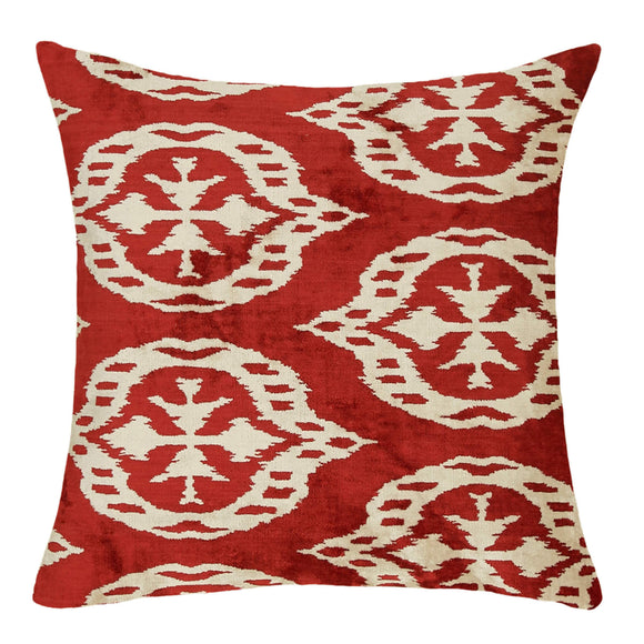 Handmade Red Color Modern Pillow Covers