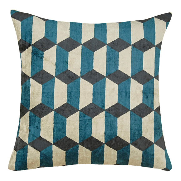 Blue Color Artisan Pillow Covers