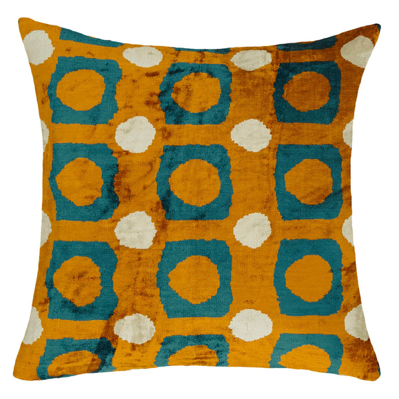 Yellow Color Silk and Velvet Bliss Best Pillowcase