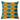 Blue and Yellow Color Silk and Velvet Pillow Cover