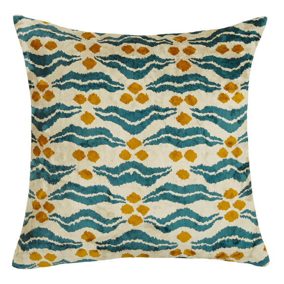 Blue Color Blissy Silk and Velvet Pillowcase