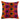 Orange Color Silk and Velvet Cushion Cover