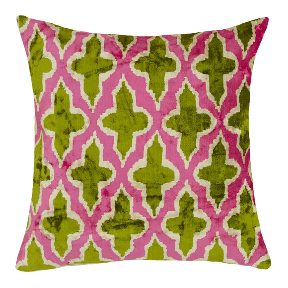 Green Handmade Silk Velvet Cushion Cover