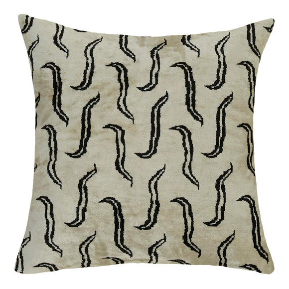 Black Color Silk Velvet Cushion Cover