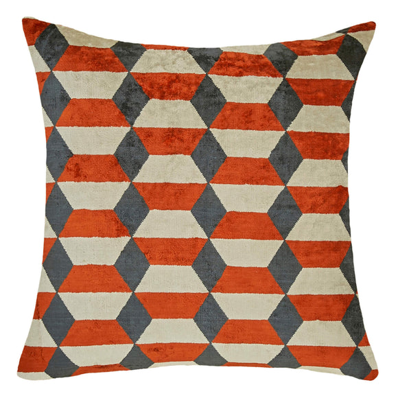 Orange Color Sofa Pillow Cover