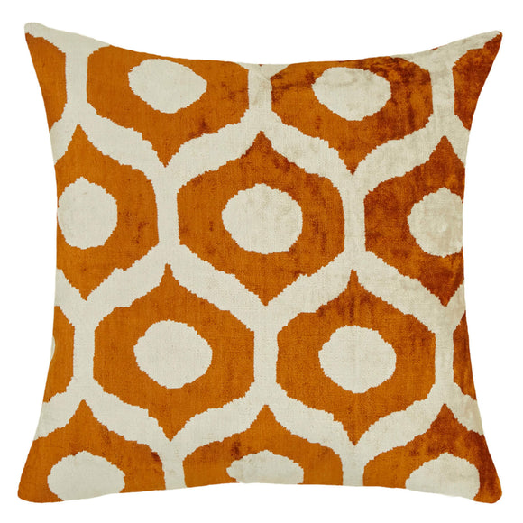 Orange Color Square Pillow Covers