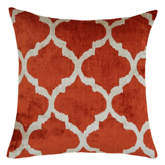 Red Color Silk Cushion Cover