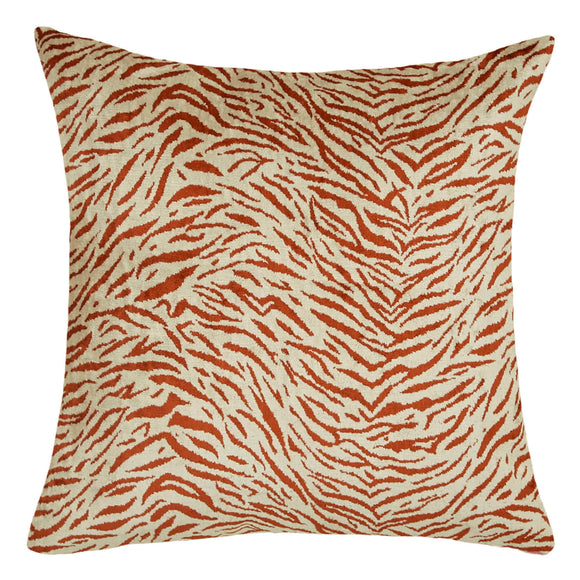 Red Color Silk and Velvet Cushion Cover