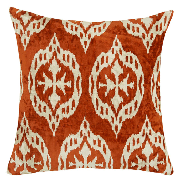 Red Silk and Velvet Blissy Pillow Cover