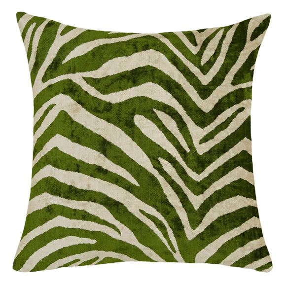 Silk and Velvet Blissy Green Cushion Cover