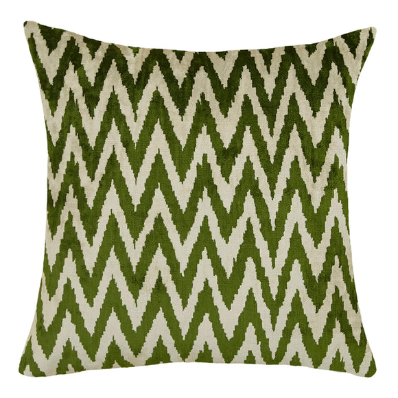 Green Silk&Velvet Turkish Cushion Cover