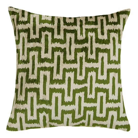 Green Color Velvet Blissy Pillow Cover