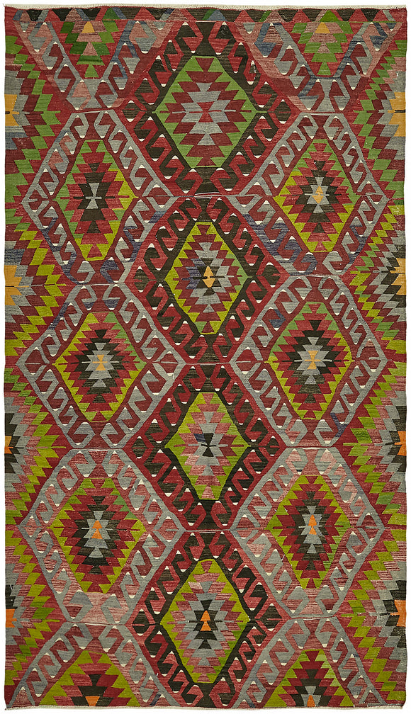 6' x 10' 6'' - Anatolian Hand-Woven Kilim Rug