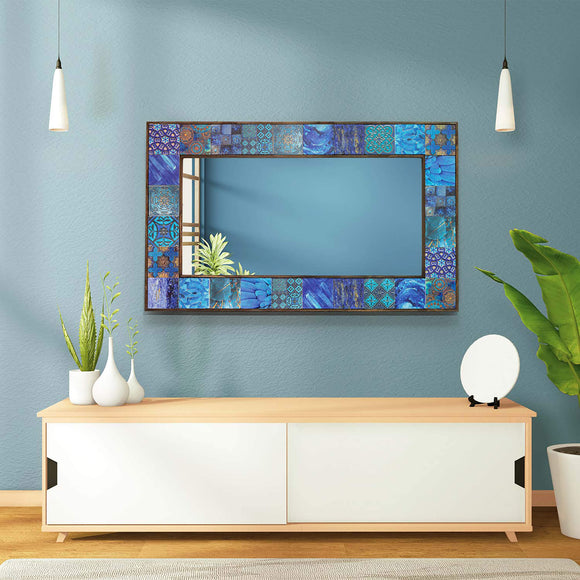 Felisha Handmade Natural Wall Mirror For Living Room