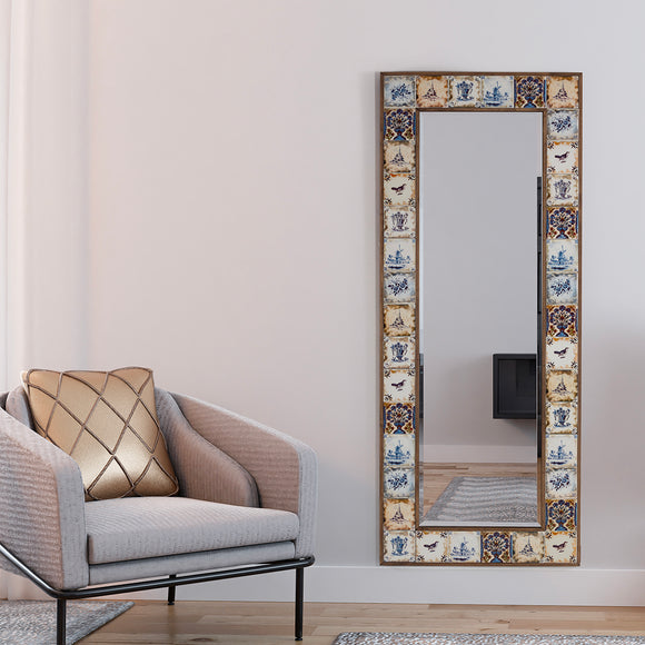 Laverne Decorative Wood Framed Handmade Full Length Mirror