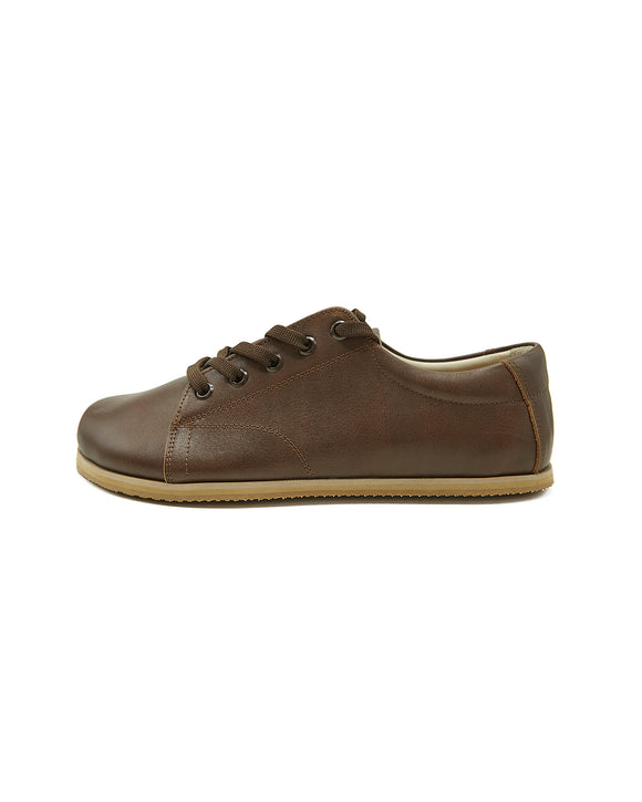Hodges Handmade Brown Color Leather Women’s Sneaker Shoes
