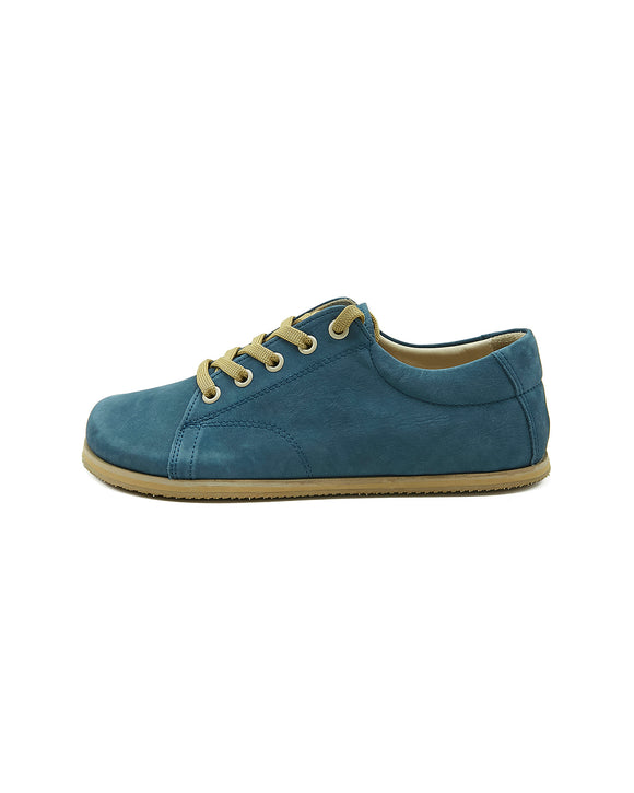 Gail Handmade Blue Color Nubuck Women’s Sneaker Shoes