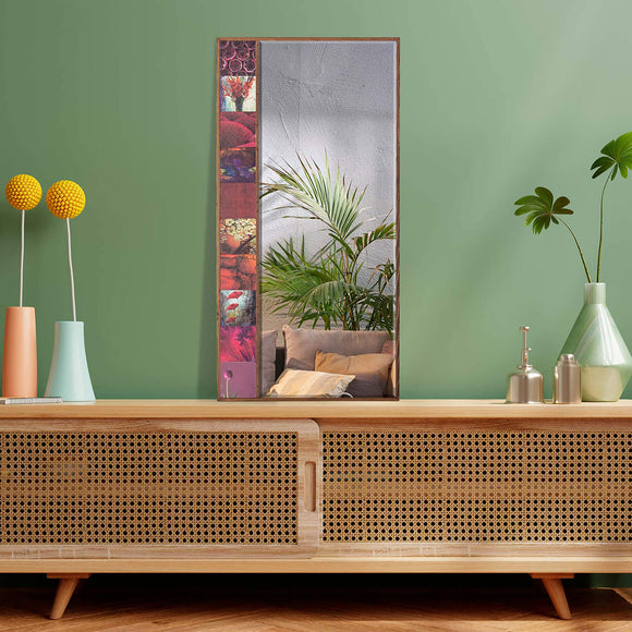 Spears Handmade Wood And Stone Decorative Wall Mirror