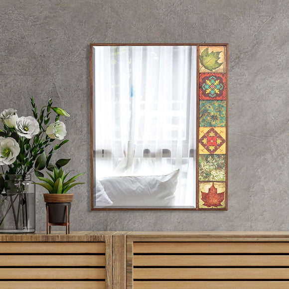 Hoover Handmade Natural Wall Mirror For Living Room