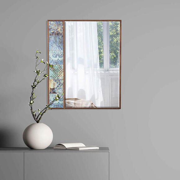 Vega Handmade Natural Wall Mirror For Living Room
