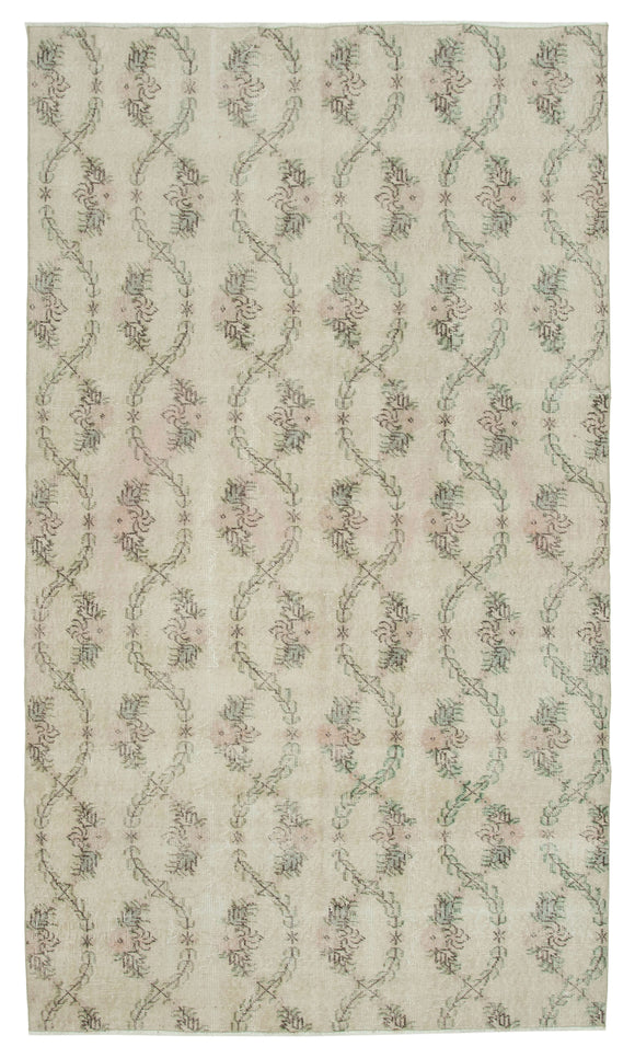 4' 11'' x 8' 6'' Beige Bohemian Rug