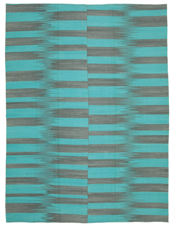 10x13 Handwoven Kilim Rug - 21903