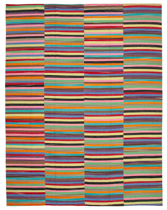 10x13 Handwoven Kilim Rug - 21919