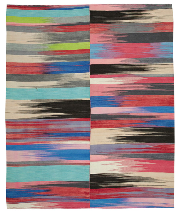 10x12 Geometric Design Kilim Rug