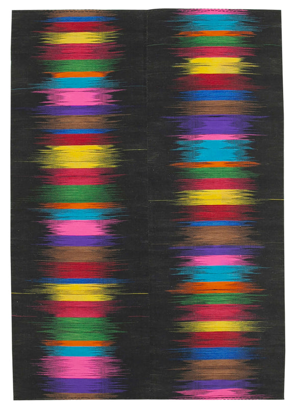 7x10 Handwoven Kilim Rug - 21955