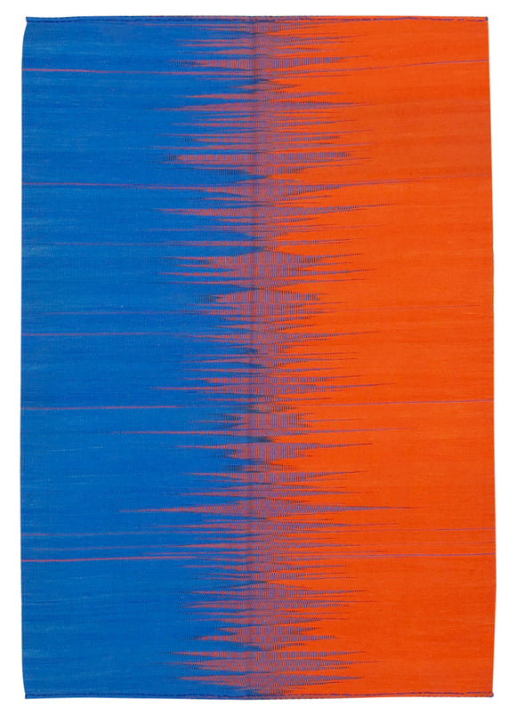 6x9 Handwoven Kilim Rug - 21964