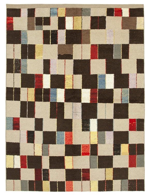 8x11 Modern Design Wool Rug -22015
