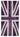 5x10 British Flag Hand-Knotted Patchwork Rug -22633