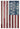 7x10 American Flag Patchwork Rug -22656