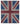 8x10 British Flag Hand-Knotted Patchwork Rug -22664