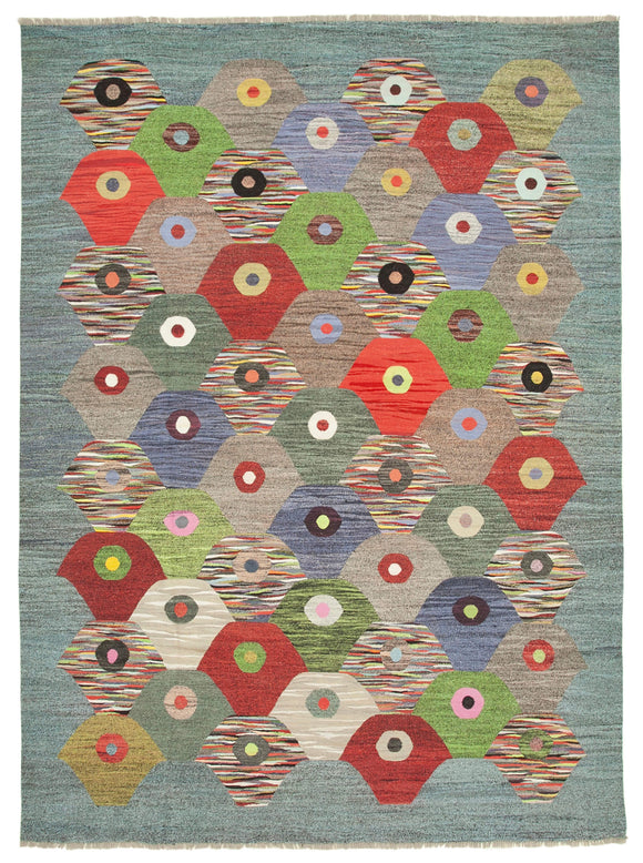 10' x 14' 1'' Modern Design Kilim Rug
