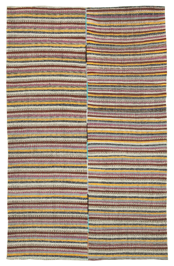 6x10 Vintage Turkish Flatweave Kilim - 23047