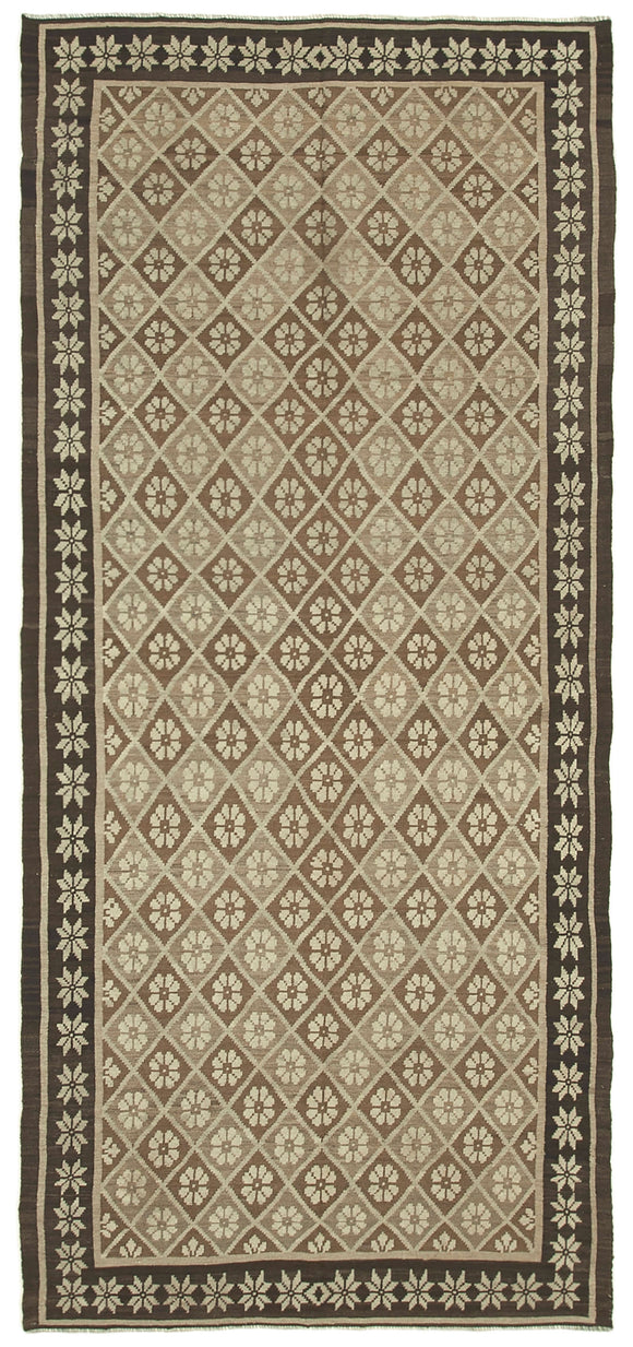 6x12 Floral Kilim Runner Rug -23307