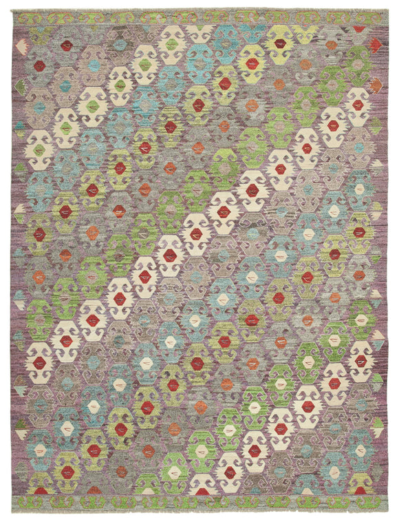 10' 4'' x 14' Modern Turkish Kilim