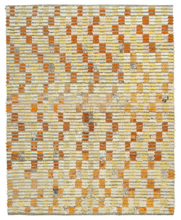 7x9 Modern Design Wool Rug -28032